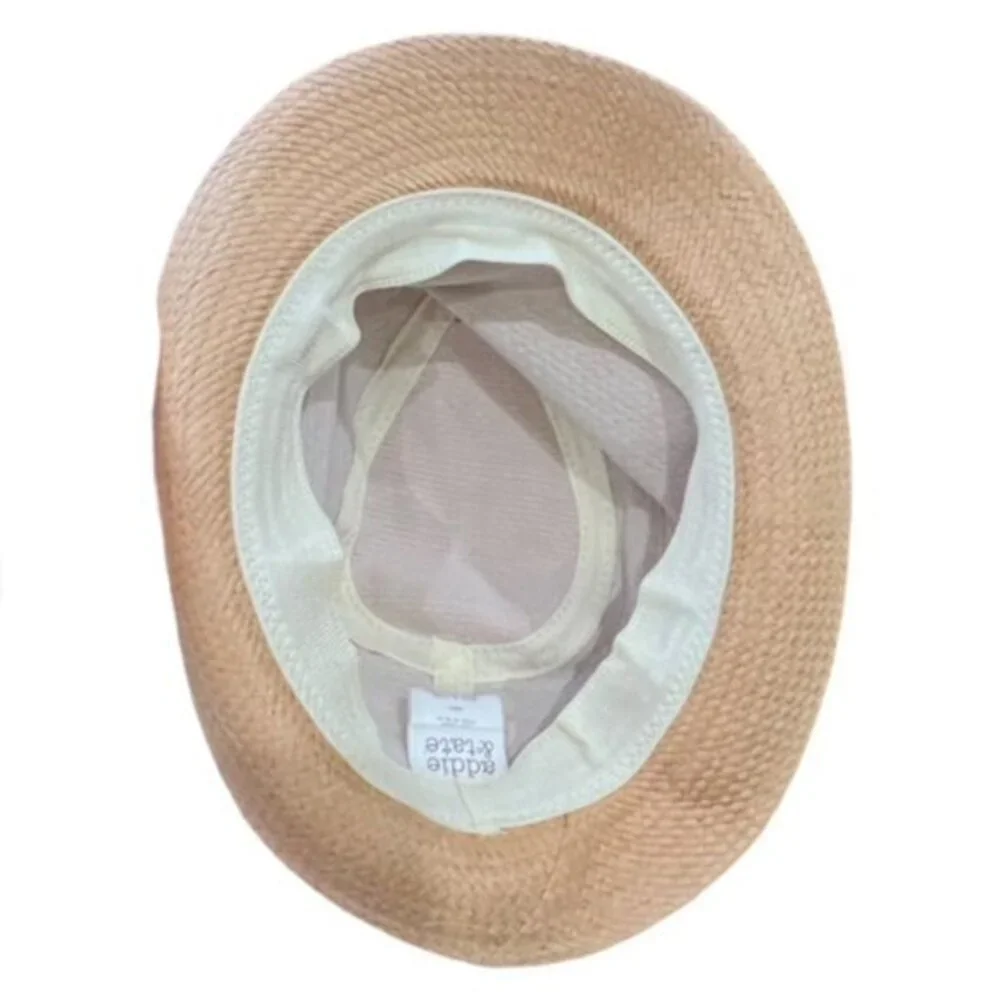 Addie & Tate‎ Girls Fedora Style Hat with Pastel Stitched Trim and Bow Party